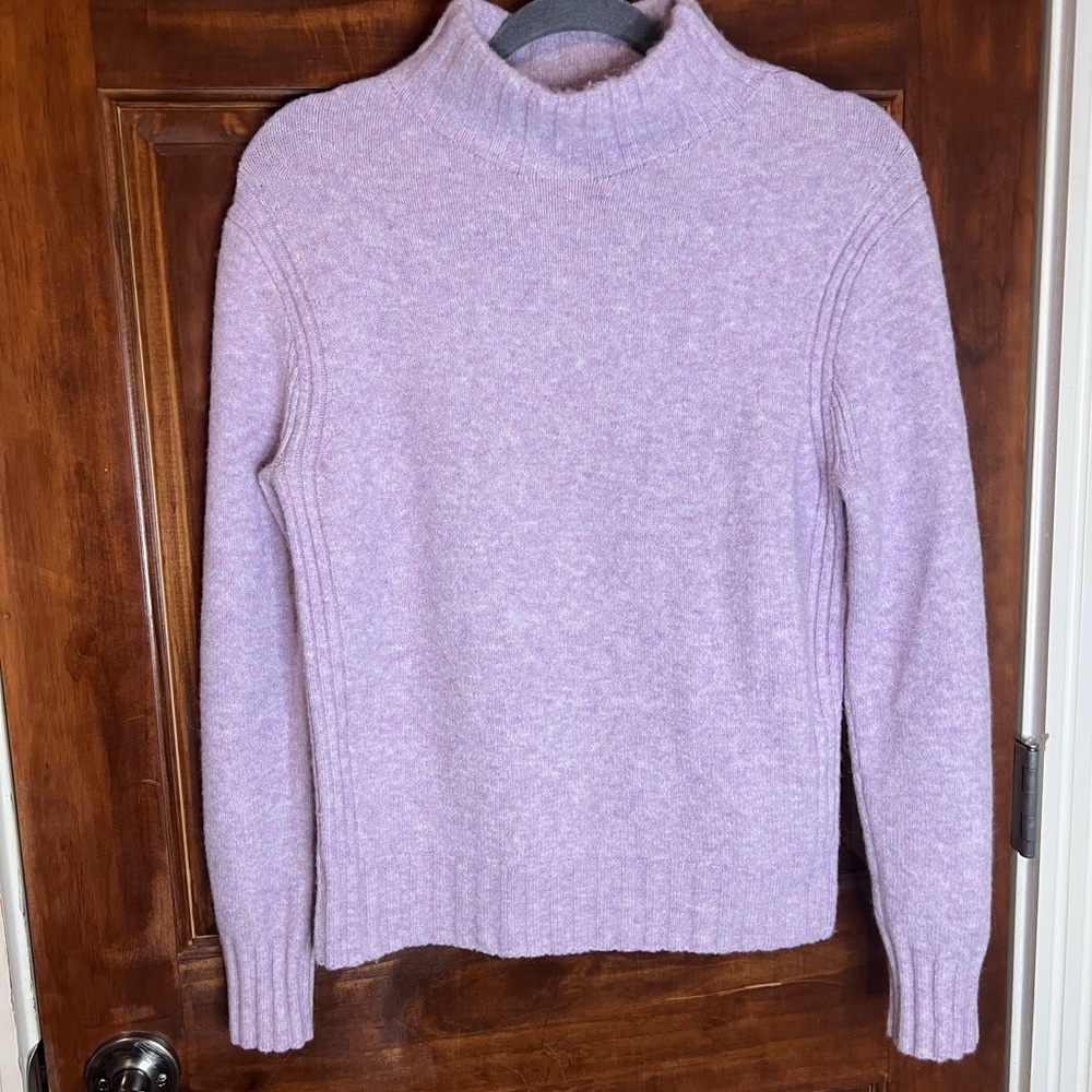 J. Crew Soft Lilac Turtleneck Sweater
